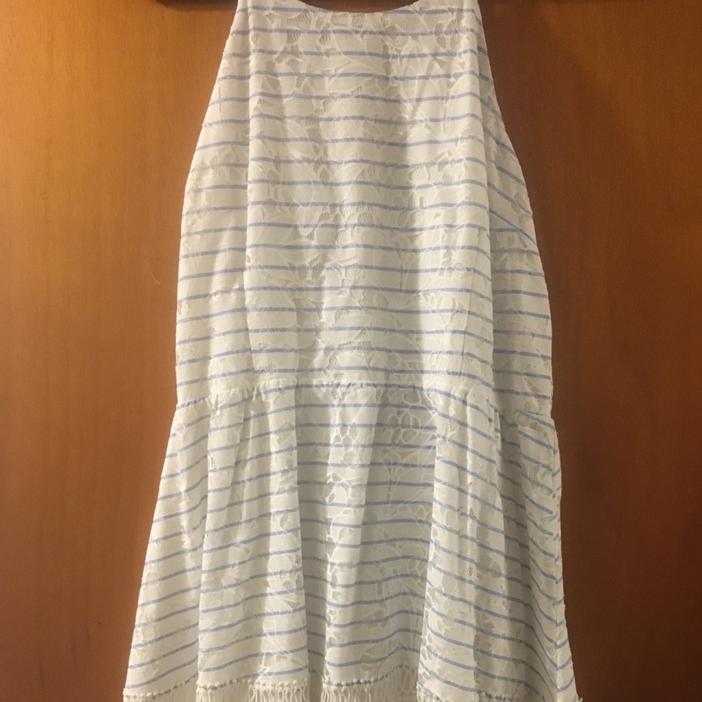 ✨White and light blue lace dress✨